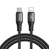 Недорогие Кабели для мобильных телефонов-Комната отдыха Кабель молнии 30W 3,9 фута USB C к молнии 3 A Быстрая зарядка нейлон плетеный Прочный Анти-складывание Назначение iPhone Аксессуар для мобильных телефонов