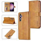 お買い得  サムスン用ケース-Samsung Galaxy S24 S24 Ultra Plus S24 FE S23 S22 S21 S20 Ultra Plus FE S25 Ultra用のスタンドホルダー、マグネットカードスロット、レトロTPU PUレザーのフリップカバー