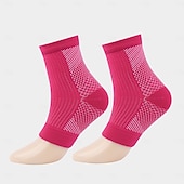 abordables Aparatos ortopédicos-Calcetines para mujer, calcetines de compresión para aliviar el dolor de la neuropatía, tobillera, fascitis plantar, alivio de la hinchazón