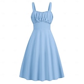 preiswerte Kleider-Elegant Klassisch 1950er Kleid A-Linie Damen Valentinstag Veranstaltung / Fest Date Teegesellschaft Erwachsene Kleid Frühling &amp; Sommer
