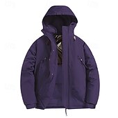 baratos Casacos Leves, Polares &amp; Caminhada-Homens Jaqueta Acolchoada Baiacu Jaqueta de lã para caminhada Inverno Ao ar livre Térmico / Quente Jaqueta de Inverno Jaquetas em Velocino Zip Completo Alpinismo Campismo / Escursão / Espeleologismo