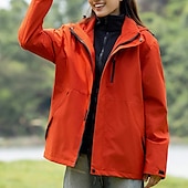 abordables Softshell, polares y chaquetas de montaña-Hombre Mujer Chaqueta Softshell Chaqueta para senderismo Invierno Al aire libre Retazos Mantiene abrigado Forro Polar Resistente al Viento Resistente al Agua Chaquetas 3-en-1 Chaqueta de Invierno