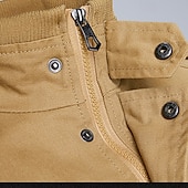preiswerte Fleece &amp; 3 in 1 Jacken-Herren Wanderjacke Cargo-Jacke Draussen Windundurchlässig Windbreaker-Jacke Reisen Schwarz Armeegrün Khaki