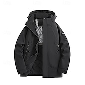 baratos Casacos Leves, Polares &amp; Caminhada-Homens Jaqueta Softshell Jaqueta de Trilha Inverno Ao ar livre Térmico / Quente A Prova de Vento Impermeável Jaqueta de Inverno Jaqueta leve Jaqueta corta-vento Viajar Preto Marfim Amarelo Azul Escuro