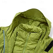 baratos Casacos Leves, Polares &amp; Caminhada-Homens Jaqueta Softshell Jaqueta de Trilha Inverno Ao ar livre Térmico / Quente A Prova de Vento Impermeável Jaquetas 3-em-1 Jaqueta de Inverno Jaqueta corta-vento Viajar Preto Cinzento Claro Verde