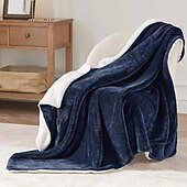 お買い得  ブランケット＆毛布-ソファ用シェルパフリーススローブランケット - 冬用の厚手で暖かいブランケット、女性への柔らかいふわふわのブランケットギフト