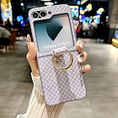 Χαμηλού Κόστους Samsung Θήκη-τηλέφωνο tok Για Samsung Galaxy Z Flip 6 Z Flip 5 Z Flip 4 Πίσω Κάλυμμα Δαχτυλίδι πόρπη Ανθεκτική σε πτώσεις Ρετρό PC