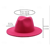cheap Fedora Hat-Men&#039;s Kentucky Derby Hat Sun Hat Cowboy Hat Fedora Trilby Hat Black White Woolen Vintage Style Fashion 18th Century State of Texas Daily Theme Party Solid / Plain Color Sunscreen Cosplay