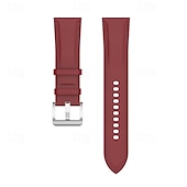 billige Samsung klokkebånd-Klokkerem til Samsung Galaxy 3 41mm Watch 42mm PU-lær Erstatning Stropp Justerbar Solo loop Armbånd