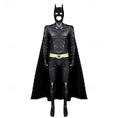 cheap Men&#039;s Costumes-Superhero Bat Man Mask Bodysuits Onesie Costume Movie TV Theme Costumes Movie Cosplay for Men&#039;s Adults&#039; Halloween Carnival Mardi Gras Performance Event / Party Bachelorette Party