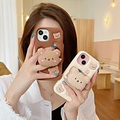 Недорогие Чехлы для iPhone-телефон Кейс для Назначение айфон 16 айфон 16 про айфон 16 про макс айфон 15 iPhone 15 Pro Max iPhone 14 Pro Max iPhone 13 12 Pro Max Кейс на заднюю панель со стендом Защита от удара Ретро Силикон