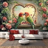 baratos Casamento-Decorações de Casamento Fundo Fotográfico Parede Suspensa Grande Tapeçaria Arte Mural Decorativa Cobertor Cortina Casa Quarto Sala de Estar Decoração Pintura Amor