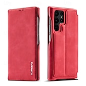 abordables Coques Samsung-Housse de téléphone pour Samsung Galaxy S24 Ultra S24 Plus S24 S23 S23 Ultra S22 S22 Plus Ultra S21 Ultra S21 FE S21 Coque flip avec emplacement pour carte magnétique antichoc rétro TPU PU cuir