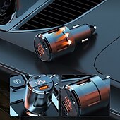 お買い得  車用充電器-sc01 qc3.0 usbc type-c デュアルポート ミニカーチャージャー 急速充電 FM トランスミッター プレーヤー 3.1a 急速充電 usb チャージャー付き