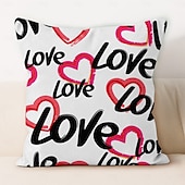 abordables Housse de coussin de vacances-Housse de coussin décorative en forme de rouge à lèvres de mariage 1PC Housse de coussin carrée douce Housse de coussin pour chambre salon canapé fauteuil
