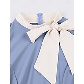 billiga Klänningar-Retro / vintage Femtiotal Cocktail klänning Klänningar Flare Klänning Maskeradkläder Dam Maskerad Fest Möhippa Festival Vuxna Klänning Hemkomstklänningar