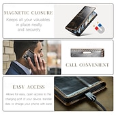 billige iPhone-etuier-telefon Etui Til iPhone 16 15 14 Pro Max Plus iPhone 13 12 11 Pro Max Flip deksel med stativ Magnetisk Kortspor Kontor / Bedrift TPU PU lær