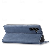 cheap Samsung Cases-Phone Case For Samsung Galaxy A21s S25 Ultra Flip Cover with Stand Holder Magnetic Card Slot Retro TPU PU Leather