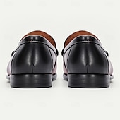 economico Mocassini in pelle premium-mocassini da uomo in pelle bovina di prima qualità con finitura liscia: calzature formali eleganti per lavoro e occasioni speciali