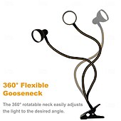 abordables Lampes de lecture-lampe à pince à LED alimentée par USB pour chambre à coucher &amp;salon – protection des yeux, lecture &amp;lampe d&#039;apprentissage, conception de petit tube 1pc