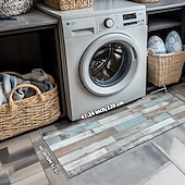 economico Tappeti corridoio-tappeto effetto legno vintage tappeto da cucina tappeto antiscivolo antiolio tappeto da soggiorno tappeto da interno ed esterno arredamento camera da letto tappeto da bagno tappeto da ingresso zerbino