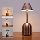 economico Lampade da tavolo-lampada da scrivania a led in ferro ricaricabile con usb &amp;regolazione tricolore per impieghi gravosi per bar ristorante