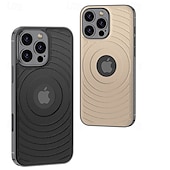 cheap iPhone Cases-Phone Case For iPhone 16 Pro Max Plus Back Cover Magnetic Support Wireless Charging Shockproof Retro TPU PU Leather