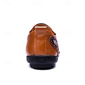 abordables Chaussures sans lacets &amp; mocassins-Mocassins à enfiler en similicuir marron clair pour hommes avec détails cousus à la main – chaussures décontractées confortables pour le travail, les voyages et le quotidien