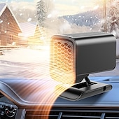 abordables équipement de chauffage de voiture-Chauffage de voiture pliable 12 V 150 W Système de chauffage et de refroidissement rapide pour un dégivrage et un désembuage instantanés Compatible avec l&#039;allume-cigare Désembueur de pare-brise