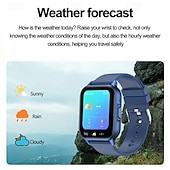 abordables Relojes inteligentes-Reloj inteligente ZW36A (DAFIT) con pantalla táctil completa de 1,83&quot; y codificador, resistente al agua, monitorización de la salud deportiva, oxígeno en sangre, presión arterial, frecuencia cardíaca