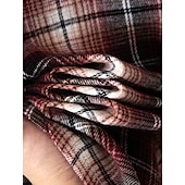 economico Camicie da uomo-Per uomo Camicia Camicia di flanella Sovracamicia A quadri Esterno Strada Nero Rosso Blu Manica lunga Primavera &amp; Autunno Abbigliamento