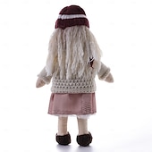 preiswerte Puppen-Waldorfpuppe mit Baumwollkörper, Künstlerpuppe, handgefertigte Mini-Anziehpuppe zum Selbermachen (Zubehör Bär nicht im Lieferumfang enthalten) für Weihnachtsgeschenke