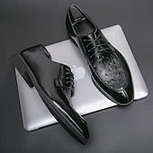economico Formale-eleganti scarpe oxford in similpelle marrone con punta traforata per uomo | perfette per matrimoni, affari e occasioni formali