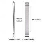 お買い得  収納＆整理-20個の裾上げクリップ、ステンレススチール製裁縫クリップ、測定定規、マーキング、裁縫プロジェクト、キルティング用品 (3インチ)
