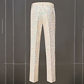 cheap Outfits-Disco 1980s Pants Outfits Suits &amp; Blazers Disco Sequins Men&#039;s Masquerade Performance Party Club Adults&#039; Coat Pants All Seasons
