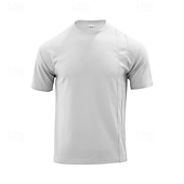 cheap Men's Basic Tees sets-Men's Waffle Shirt 2 Piece T-shirt Suits Tee Short Sleeve Short Pant Crew Neck Spring &amp; Summer Plain Fashion Designer Basic 2 Piece Vacation Street Going out Black White Gray Top Tee for Men