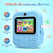 cheap Digital Camera-Instant Print Camera for Kids HD 1080P Print Camera for Kids Digital Camera With 3 Rolls Print Paper for Children Toys Boy Girls Christmas Gift
