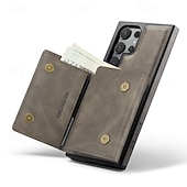 baratos Capa Samsung-Capa de Telefone para Samsung Galaxy S24 Ultra Plus S24 FE S23 Ultra Plus S22 Plus Ultra S21 Ultra S25 Capa Traseira com Suporte Magnético Carregamento Sem Fio Retro TPU PC