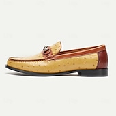 economico Mocassini in pelle premium-Per uomo Mocassini e Slip-Ons Mocassini Classici Di pelle Pelle Traspirante Comodo Antiscivolo Mocassino Vinaccia Blu Marrone Autunno Inverno