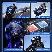お買い得  車載エレクトロニクス-ヘルメット ヘッドセット インターホン ヘルメット トーク オートバイ ヘルメット ヘッドセット インターホン スピーカー 音楽共有 FM ラジオをサポート