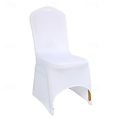 baratos Capa para Cadeira de Jantar-capas para cadeiras de casamento capas elásticas de ajuste universal com cobertura total, perfeitas para casamentos, banquetes e eventos, duráveis e resistentes a rugas, adicionam elegância e estilo a