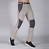 preiswerte Unterteile-Damen Wanderhose Wanderhosen Patchwork Sommer Außen Regular Fit Windundurchlässig Atmungsaktiv Schnelltrocknend Leichtgewichtig Unten Weiß Dunkelgrau Elastan Jagd Angeln Klettern M L XL XXL