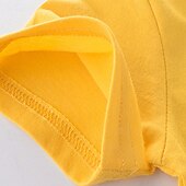 cheap Tees &amp; Shirts-Multi Packs 4pcs Boys Crew Neck Short Sleeves White+Gray+Blue+Yellow T Shirt Tee Top Print Graphic Vacation Daily Wear 100% Cotton Spring &amp; Summer