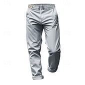 baratos Magro-Homens Social Calças Calças de Terno Bolsos Com Cordão Cintura elástica Tecido Conforto Resistente a rugas Comprimento total Festa O negócio Diário Elegante Moda Preto Branco Micro-Elástica