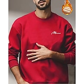 tanie Męskie bluzy 3D-Męskie Bluza dresowa Czarny Rumiany róż Czerwony Zielony Jasnoszary Półgolf Równina Sport i turystyka Codzienny Święto Poliester Moda miejska Podstawowy Codzienny Jesień i zima Odzież Bluzy z kapturem