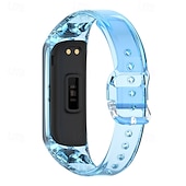 baratos Pulseiras de relógio Samsung-Pulseiras de Relógio para Samsung Galaxy Fit 2 SM-R220 Silicone Substituição Alça Ajustável Pulseira Esportiva Pulseira