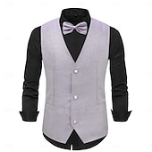 levne Blazery a vesta-Retro Řvoucí 20s 20. léta 20. století Kamizelka Vesta Motýlek Velký Gatsby Gentleman Flitry Retro Pánské Vánoce předvečer Všech svatých Karneval Výkon loučení se svobodou nevěsty Festival Dospělé