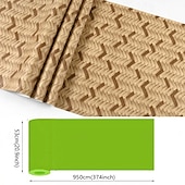 cheap Solid Color Wallpaper-1 Roll Imitation Grass Cloth Wallpaper Woven Bamboo Rattan Wall Covering Hotel Restaurant Store Wall Decoration Ceiling Non Self-Adhesive 950x53cm/374x20.87inch