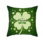 ieftine Husa de perna de vacanta-husă de perne decorativă ziua Sfântului patrick 1 bucată shamrock husă de pernă pătrată moale față de pernă pentru dormitor living canapea canapea scaun