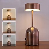 economico Lampade da tavolo-lampada da scrivania a led in ferro ricaricabile con usb &amp;regolazione tricolore per impieghi gravosi per bar ristorante
